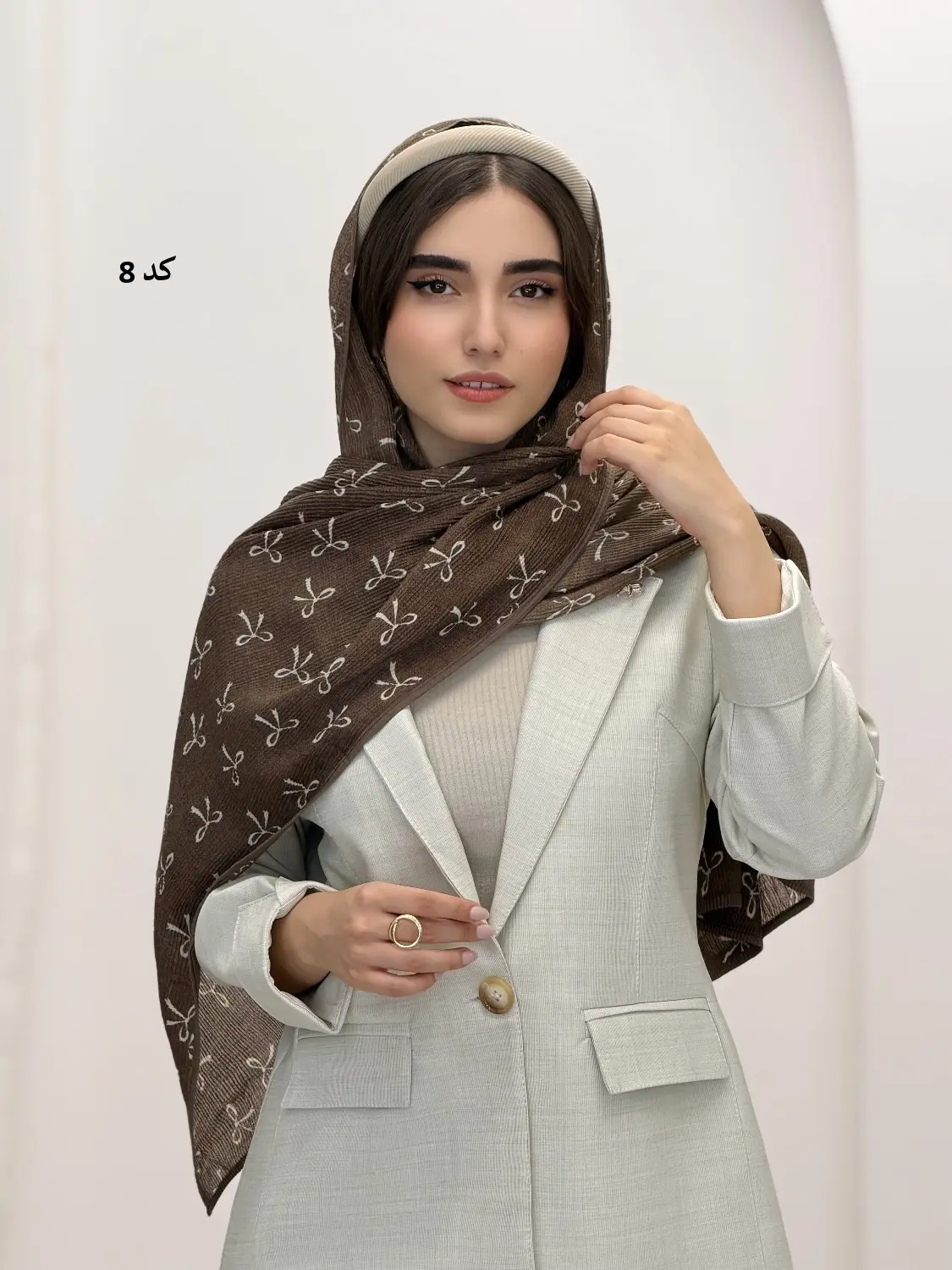 6927-شال نیلوفر